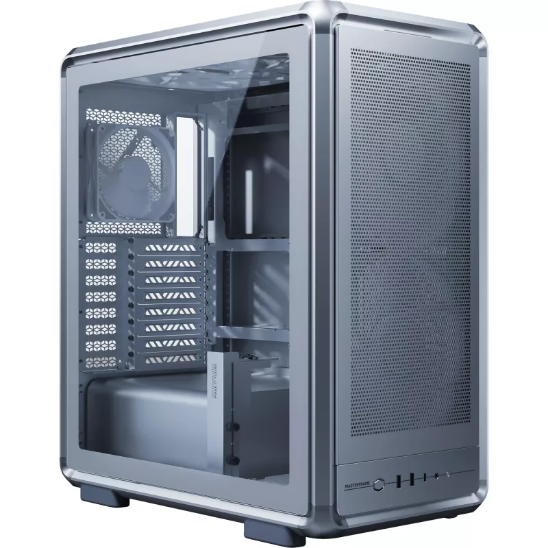 Cooler Master MasterFrame 500 Mesh PC korpusas, Midi-Tower, E-ATX, grūdintas stiklas - sidabrinis