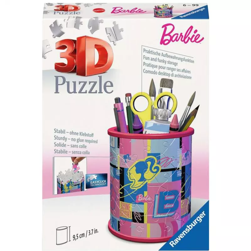 3D dėlionės dėžutė Ravensburger Utensilo Barbie — modelis 11585, teminė 3D dekoratyvinė dėžutė
