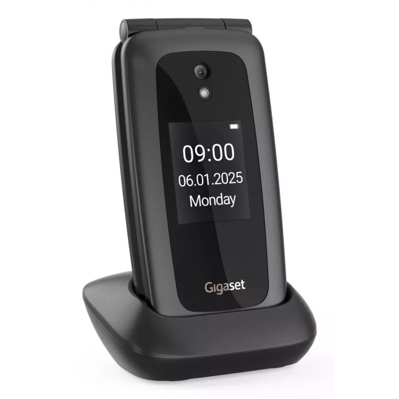 Gigaset GL795 7,11 cm (2,8 inch) 142 g 48MB Juodas senjorų telefonas