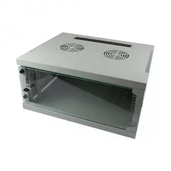 Stovo spinta ALLNET ALL-SMQ5409GRAU 9U laisvai stovinti stelažinė spinta, 50 kg talpa, užrakinta raktu, pilka