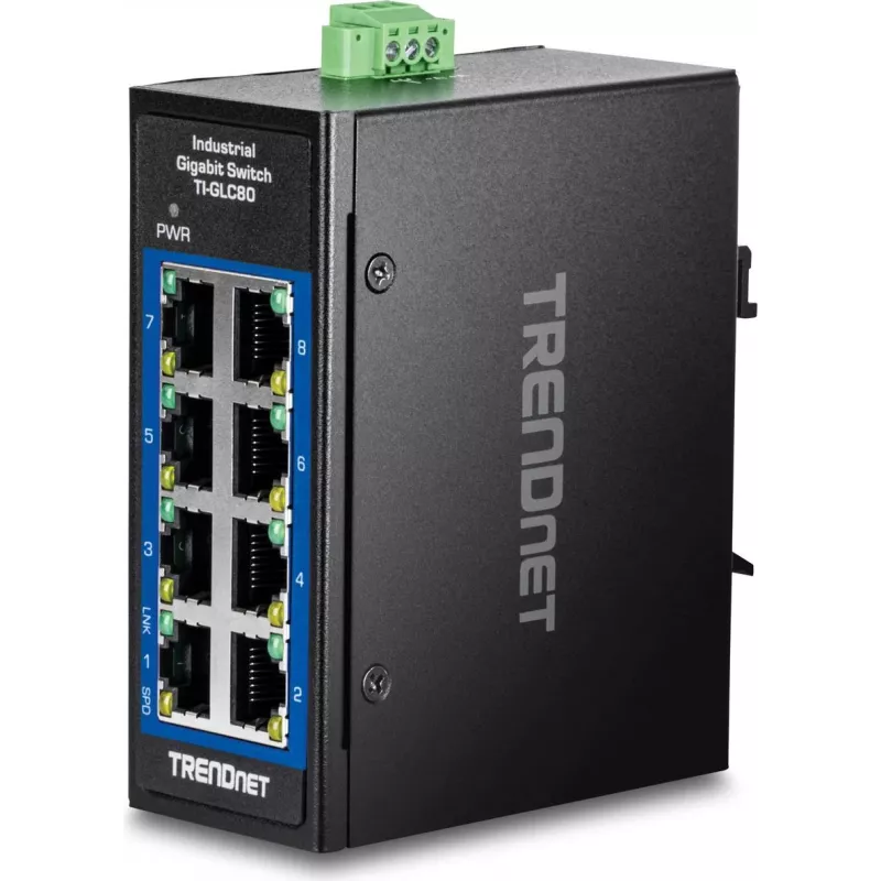 Trendnet 8-Port Industrial Gigabit DIN-Rail Mini Switch