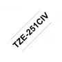 Brother TZE231CIV etikečių gamybos juosta Juoda ant balto TZe
