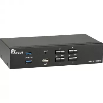 KVM jungiklis Inter-Tech IPC AS-41HUS 4 prievadų USB