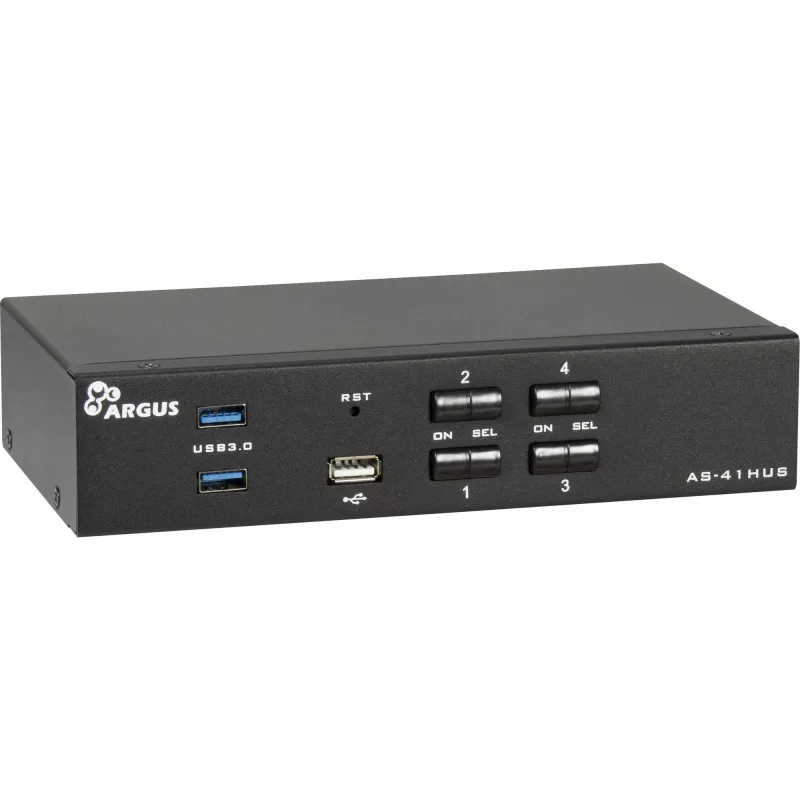 KVM jungiklis Inter-Tech IPC AS-41HUS 4 prievadų USB