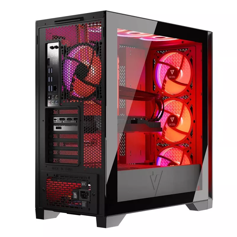 MODECOM korpusas VOLCANO EXPANSE T APEX ARGB MIDI juodas