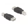 Jungčių adapteris DeLOCK 67199 USB Type-B į Type-A, juodas