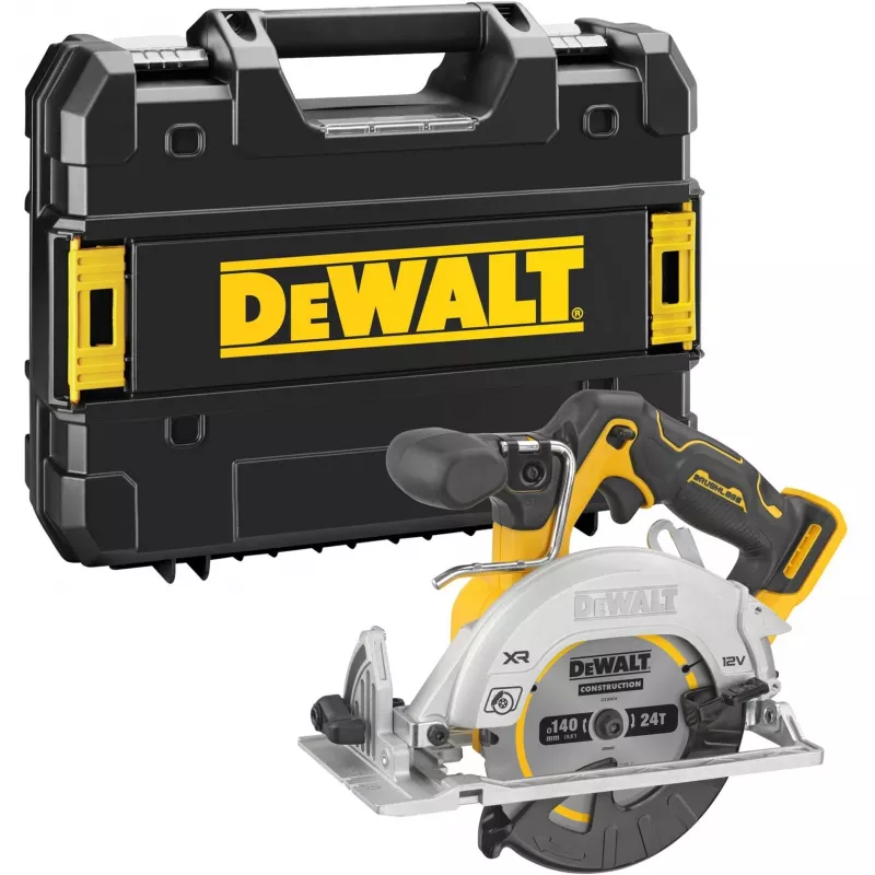 DeWALT DCS512NT 12V belaidis diskinis pjūklas, 140 mm, tik įrankis