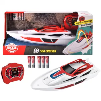 RC valtis Dickie Sea Cruiser 2.4 GHz RTR radijo bangomis valdoma valtis, paruoštas naudojimui modelis