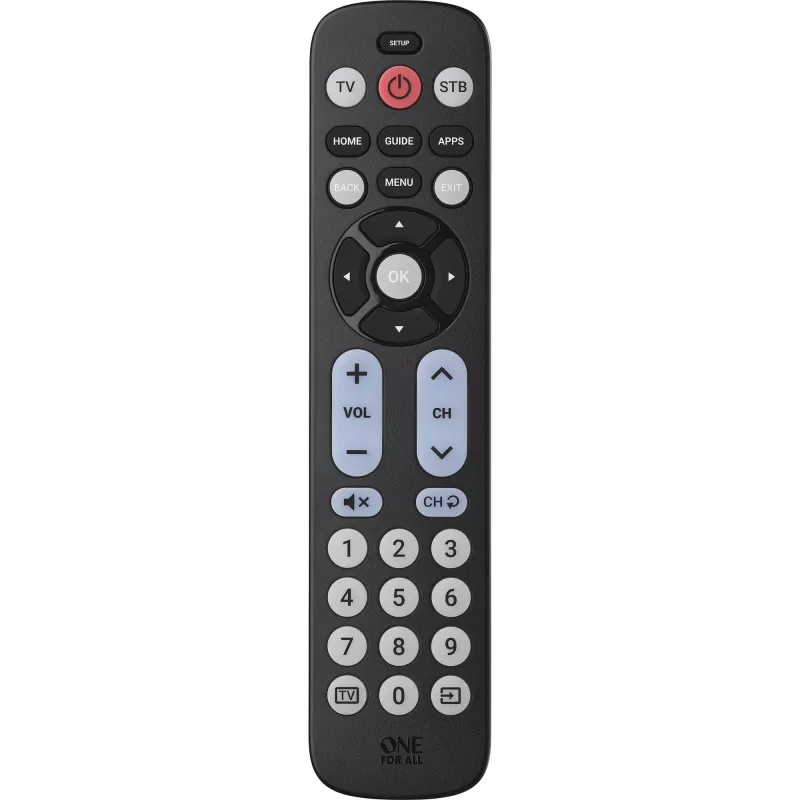One for All Big Button Remote Universal Remote Control URC6821