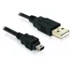 USB laidas DeLOCK 82252 USB 2.0 1,5 m USB A Mini-USB B juodas