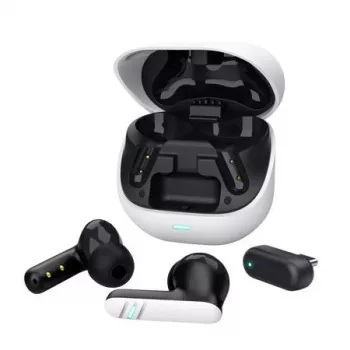 Trust GXT 409 Oxxie belaidės žaidimų ausinės - Balta, True Wireless Stereo (TWS), 100 - 10000 Hz, Žaidimams, 44 g, Ausinės, Balta