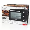 Elektrinė kompaktiška stalviršio krosnelė Adler AD 6026 — 48 l talpa, 1800 W, laisvai pastatoma, mechaninis laikmatis