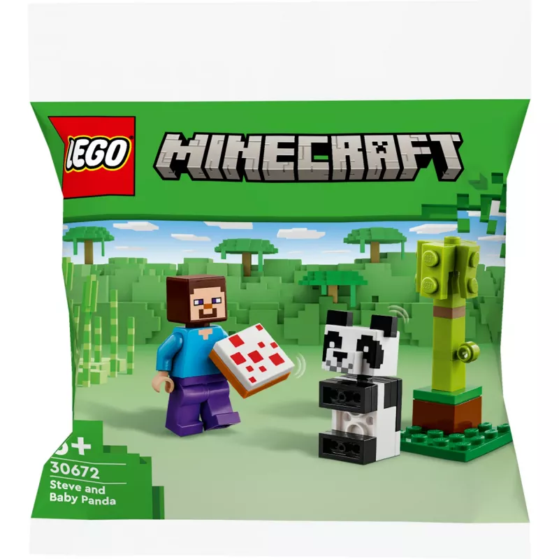 LEGO Minecraft Steve ir mažoji panda 30672 Polybag