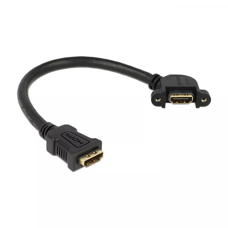 HDMI laidas DeLOCK 0,25 m 2xHDMI