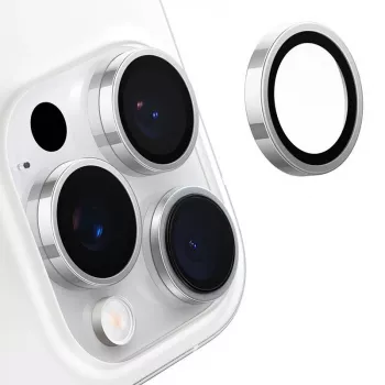 Torras Lensguard kameros stiklas, skirtas iPhone 16 Pro (pilkas)