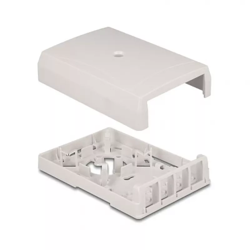 DeLOCK 67053 Keystone paviršinio montavimo dėžutė, 4 prievadų, balta