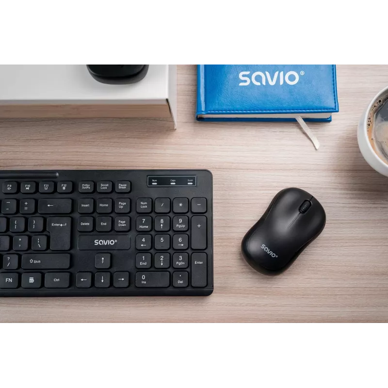 Savio KB-02 klaviatūra Namams/Biurui USB QWERTY Juoda