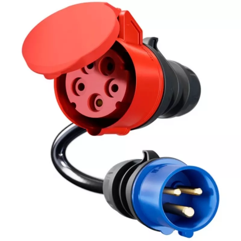 go-e Adapter Gemini flex 11 kW į CEE mėlyną 16 A kabelį 0,3 m