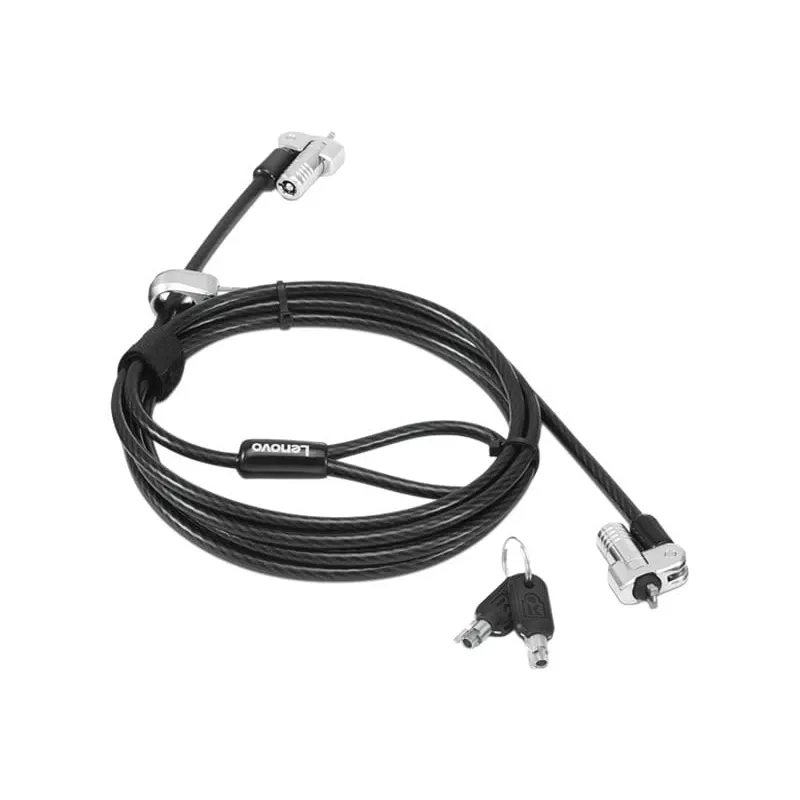 Lenovo 4XE1B81916 kabelinė spyna juoda 1,8 m