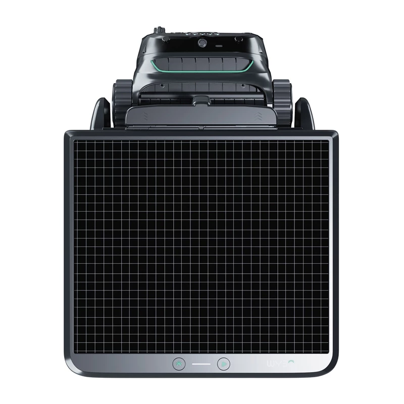 Wybot S2 Solar Vision belaidis baseinų valymo robotas — Wybot S2 SOLAR VISION, saulės energija maitinamas belaidis valiklis