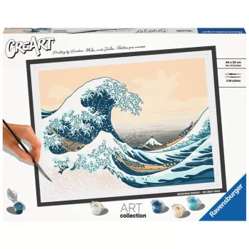 Tapybos rinkinys „Ravensburger CreArt ART Collection The Great Wave Hokusai 23690“ – piešimo pagal skaičius meninis rinkinys