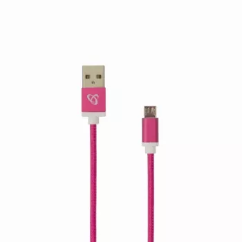 Sbox USB->Micro USB M/M 1,5m USB-10315P Pitaya Pink
