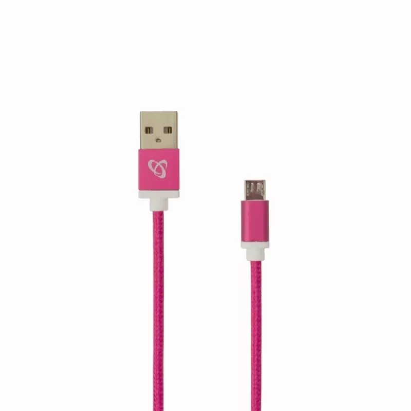 Sbox USB->Micro USB M/M 1,5m USB-10315P Pitaya Pink