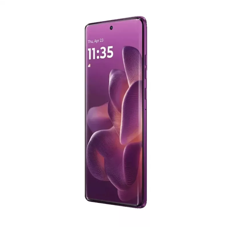 Išmanusis telefonas Motorola Moto Edge 60 Pro 5G Dual-SIM, 8 GB RAM, 256 GB atmintinė, Pantone Sparkling Grape