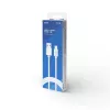 USB 2.0 laidas SAVIO CL-168, USB A (kištukas) į USB C (kištukas), 3 m, baltas