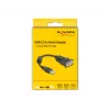 DeLOCK 61549 serijinis laidas juodas 0,25 m USB Type-A RS-232