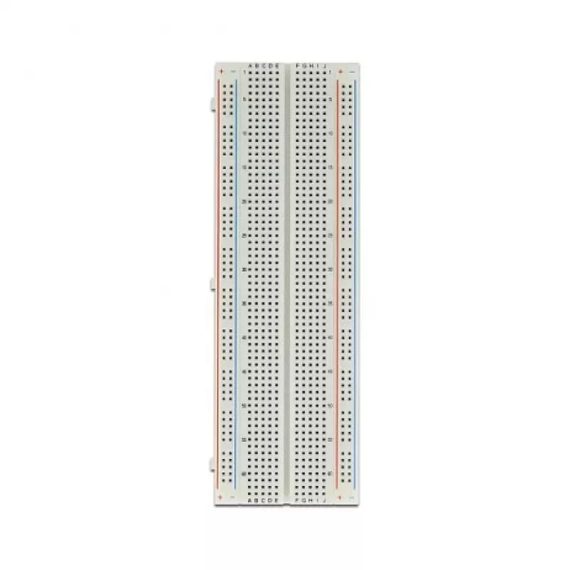 Breadboard DELOCK 18313 — belituojamoji prototipavimo plokštė, plastikinė, 55×165×9 mm, balta