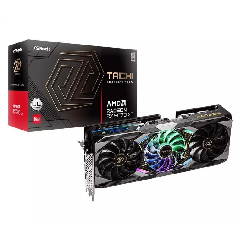 ASRock Radeon RX 9070 XT TC 16GB GDDR6 PCIe 5.0 Vaizdo plokštė