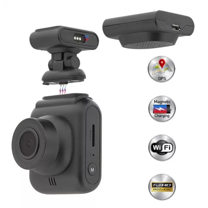 Automobilių vaizdo registratorius Tellur Dash Patrol DC2 FullHD 1080P GPS juodas