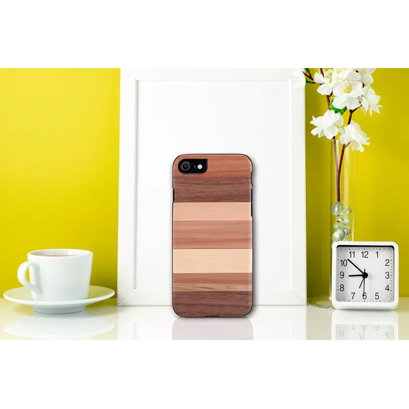 man and wood telefono dėklas, skirtas iPhone 7/8 — sabbia Juoda