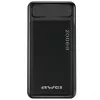 Nešiojama išorinė baterija AWEI P6K 20000mAh juoda 2xUSB/PD/Micro-USB