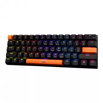 Mechaninė klaviatūra Baracuda Dolphin juoda US išdėstymas su Red jungikliais