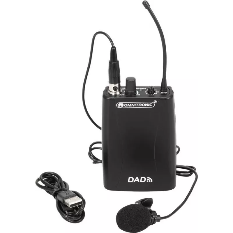 Belaidis siųstuvas Omnitronic 863–865 MHz modelis 13106979 garso sistemoms