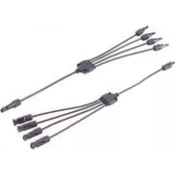 shiverpeaks ®-PV4 T-Adapter Cable Set, 4/1, 4mm², juoda/juoda, 30cm (BS02-21034)