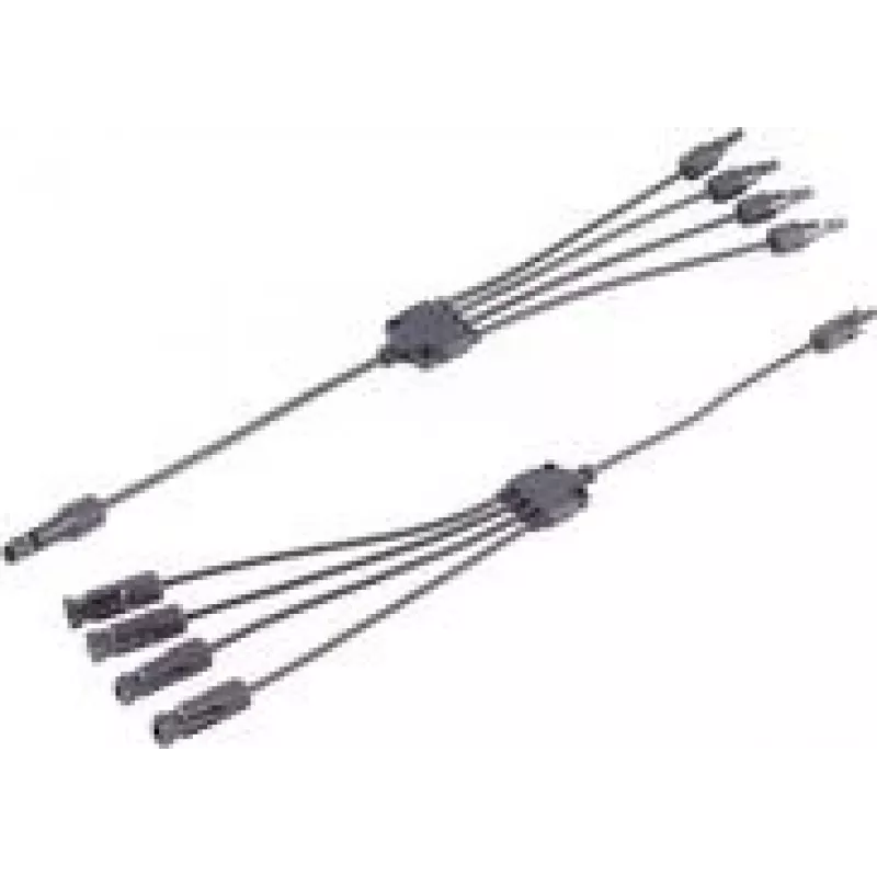 shiverpeaks ®-PV4 T-Adapter Cable Set, 4/1, 4mm², juoda/juoda, 30cm (BS02-21034)