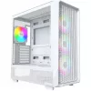 PC korpusas Montech X5 Midi Tower baltas ATX 3x140 mm ventiliatoriai