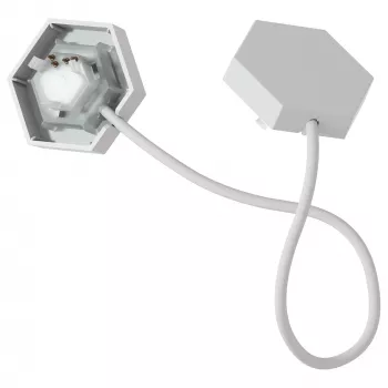 Apšvietimo jungtis Nanoleaf Flex — balta, 0,24 m laidas, pakuotėje 3 vnt.