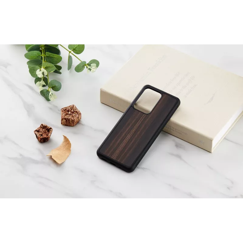man and wood Galaxy S20 Ultra juodmedžio juodumo telefono dėklas — apsauginis išmaniojo telefono dangtelis