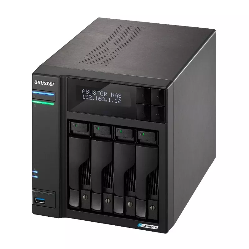 Asustor LOCKERSTOR 4 Gen2 (AS6704T) NAS stalinis kompiuteris Intel® Celeron® N N5105 4 GB DDR4 0 TB ADM juodos spalvos