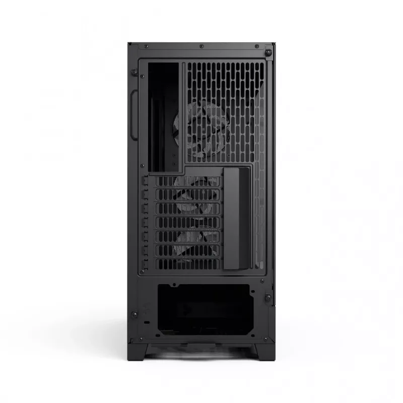 Fractal Design Pop 2 Air Juoda Solid vidutinio dydžio kompiuterio korpusas — ATX palaikymas, 3x 120 mm priekiniai ventiliatoriai, 2,5/3,5 colio diskų nišos, 215×481×462 mm