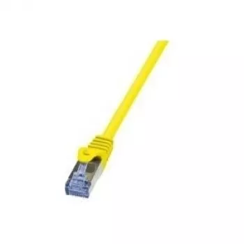 Tinklo kabelis LogiLink 1.5m Cat.6A RJ-45 S/FTP Geltonas