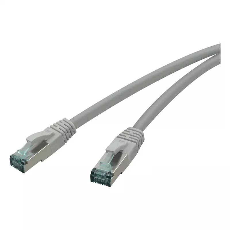 Raudona Cat.6a 2,0m pilkas komutacinis kabelis Cat.6a S/FTP AWG 27/7, 2xRJ45, pilkas, 2,0m