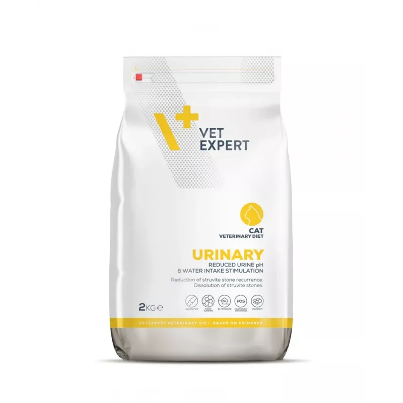 Sausas kačių ėdalas VETEXPERT Veterinary Diet Urinary, 2 kg — paukštiena, 33% baltymų, 23% riebalų