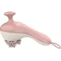 Rankinis riedėjimo masažuoklis Medisana AC 950 — belaidis Li‑Ion, 2 galios lygiai, ergonomiškos rankenos, 381 g, rožinis auksas/baltas