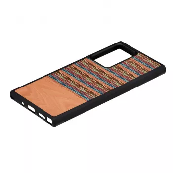 Išmaniojo telefono dėklas man and wood Galaxy Note 20 Ultra rudas langelis juodas