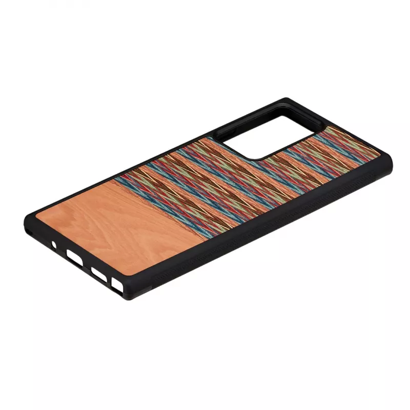 Išmaniojo telefono dėklas man and wood Galaxy Note 20 Ultra rudas langelis juodas